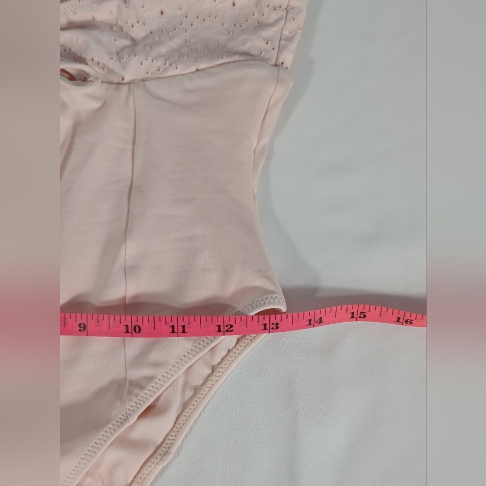 NWOT PacSun Eco Swim Floral Eyelet Mauve/Pink One-Piece Swimsuit  Size M - Picture 10 of 10